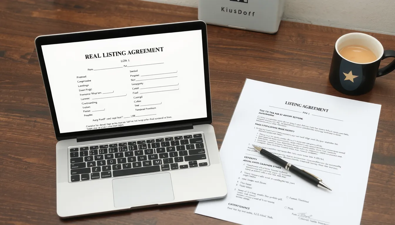 mandat de vente immobilier modèle